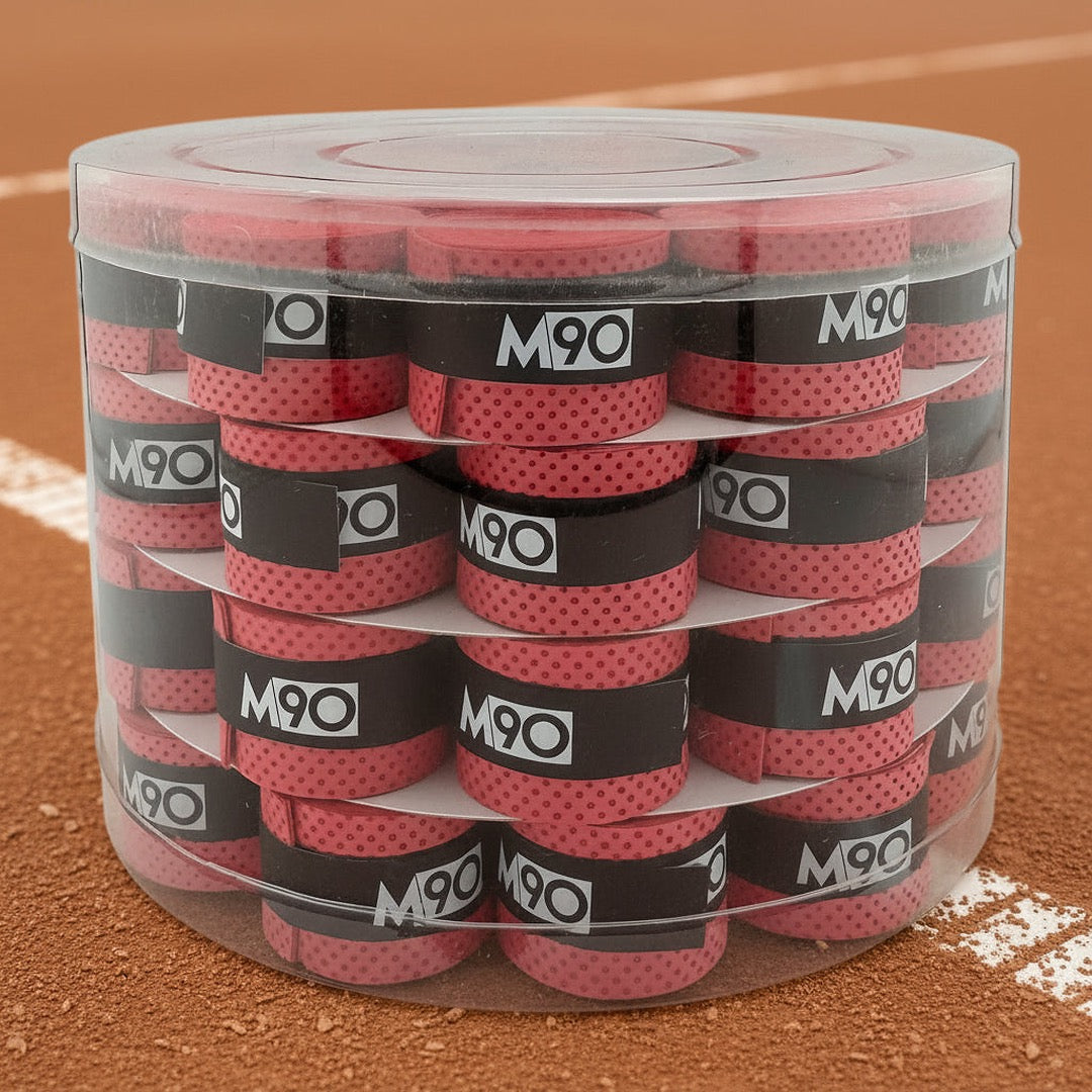M90 PerfoDry tennis overgrip 60 pack, red