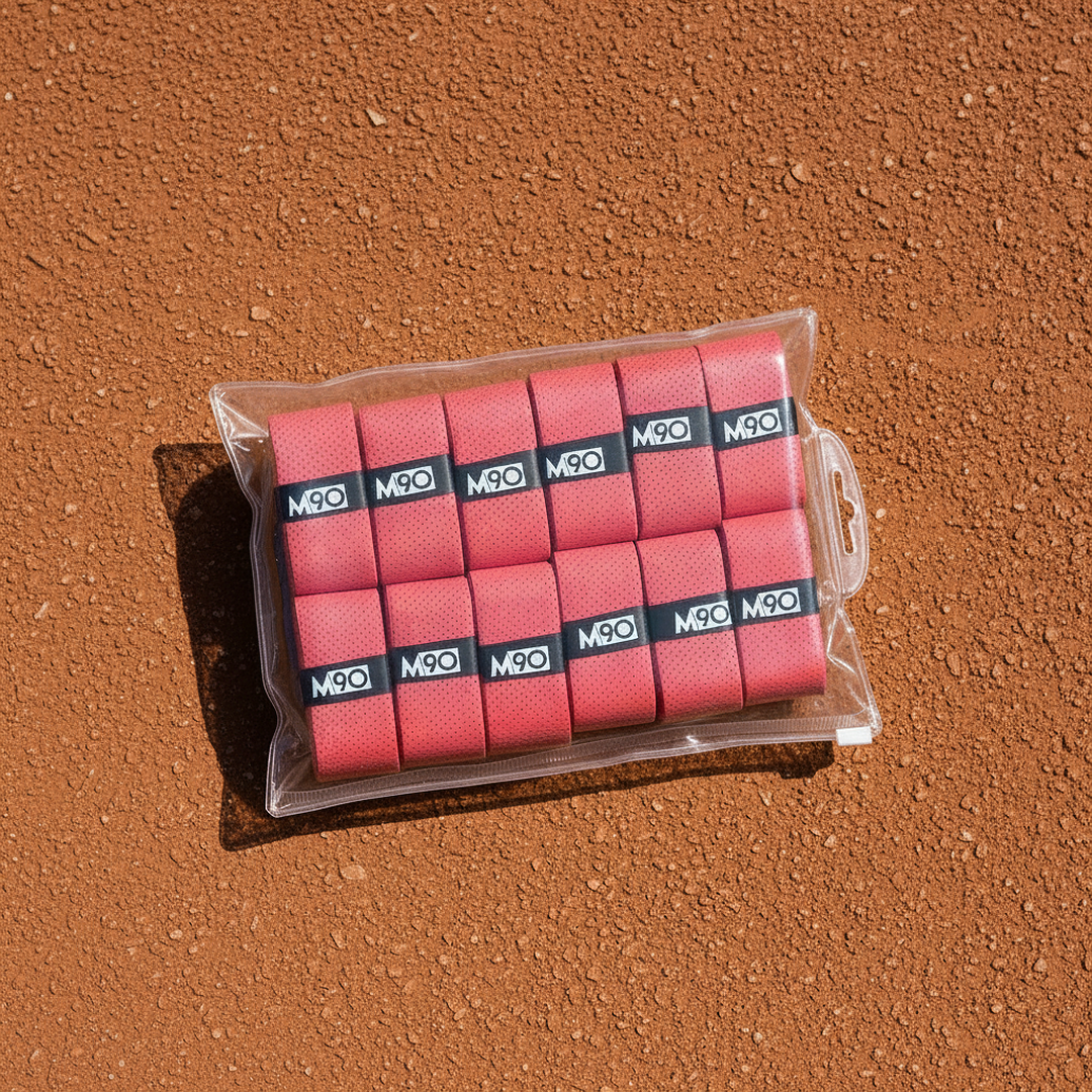 M90 PerfoDry tennis overgrip 12 pack, red