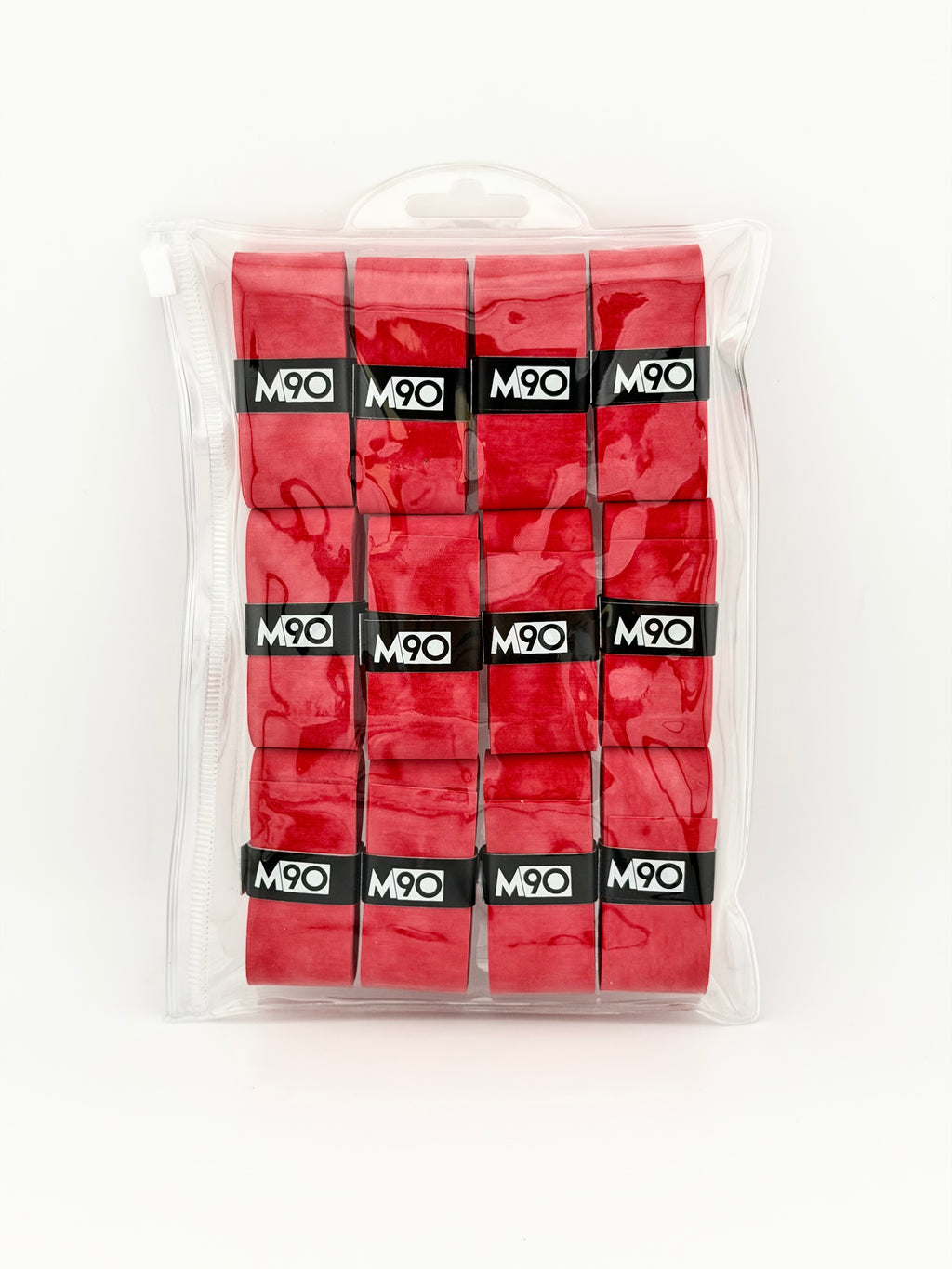 M90 MaxAbsorb tennis overgrip 12 pack, red
