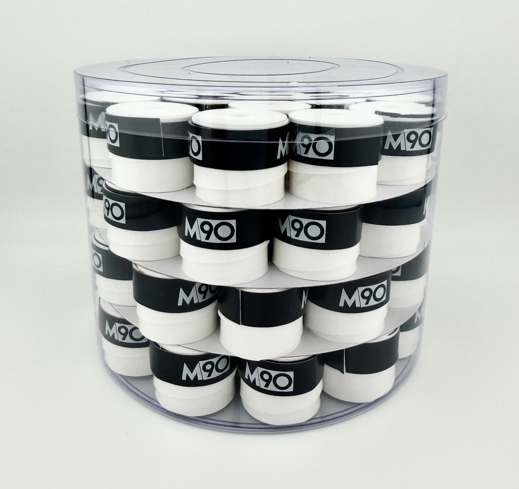 M90 ProTack tennis overgrip 60 pack, white